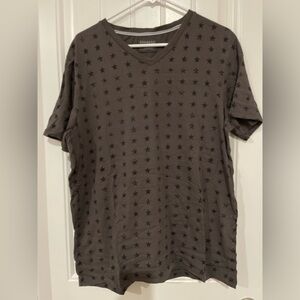 Express Men's Star Pattern Gray T-Shirt
